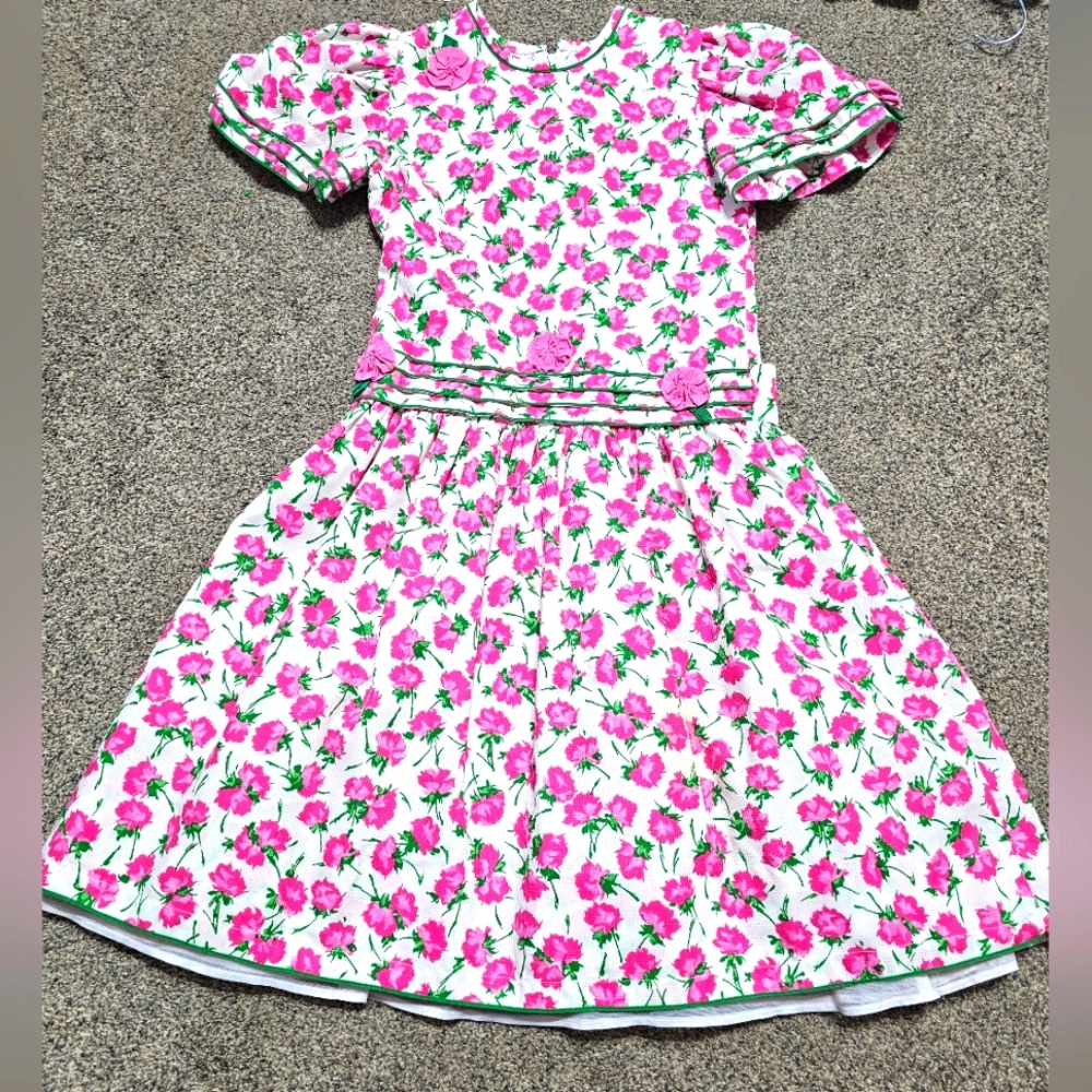 Girls vintage floral dress size 12